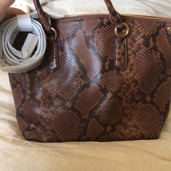 NWT Michael Kors elson large convertible satchel vegan leather crossbody strap - Picture 4 of 9